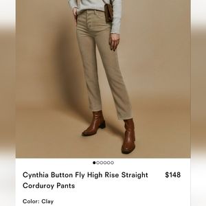 Reformation Cynthia Corduroy Pants